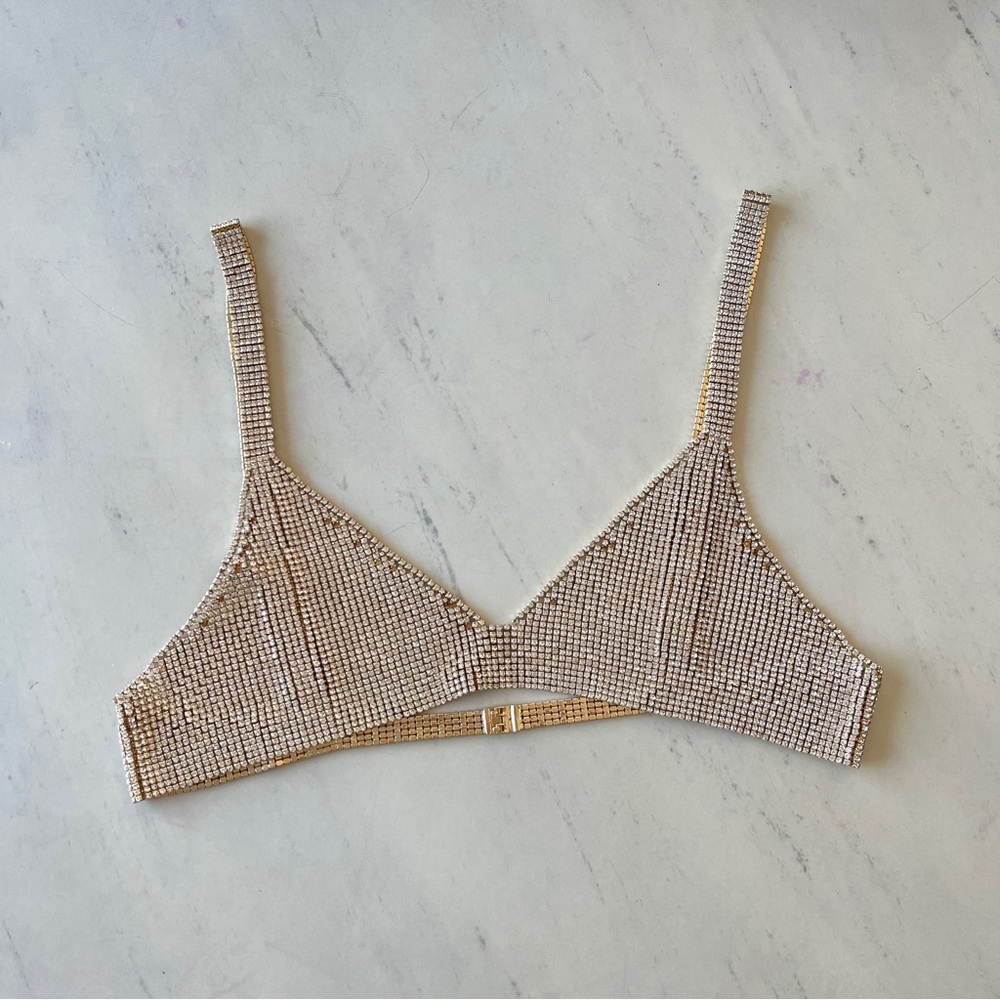 RHINESTONE BRA